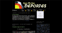 Desktop Screenshot of locodelosdeportes.blogspot.com