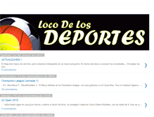 Tablet Screenshot of locodelosdeportes.blogspot.com