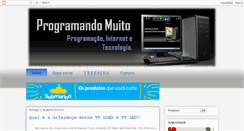 Desktop Screenshot of programandomuito.blogspot.com