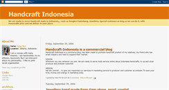 Desktop Screenshot of handcraft-indonesia.blogspot.com