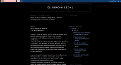 Desktop Screenshot of elrinconlegal.blogspot.com