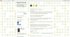 Desktop Screenshot of myboldworld.blogspot.com