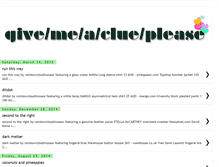 Tablet Screenshot of givemeaclueplease.blogspot.com