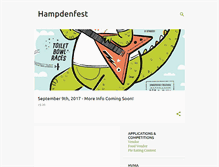 Tablet Screenshot of hampdenfest.blogspot.com