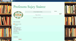 Desktop Screenshot of profesorasujeysuarez.blogspot.com