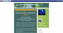 Desktop Screenshot of cv-tirta-bangun-sejahtera.blogspot.com