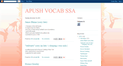 Desktop Screenshot of aphistoryvocab123.blogspot.com
