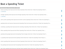 Tablet Screenshot of beatspeedingticket.blogspot.com