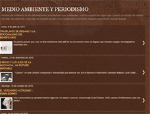 Tablet Screenshot of medioambienteyperiodismo.blogspot.com