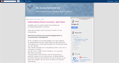 Desktop Screenshot of accountantwereld.blogspot.com