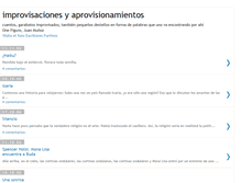 Tablet Screenshot of improvisaciones.blogspot.com