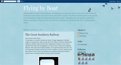 Desktop Screenshot of flyingbyboat.blogspot.com