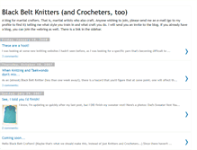 Tablet Screenshot of blackbeltknitters.blogspot.com