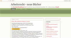 Desktop Screenshot of fachliteratur-arbeitsrecht.blogspot.com