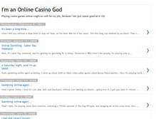 Tablet Screenshot of onlinecasinogod.blogspot.com