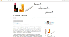 Desktop Screenshot of lipstickchapstickpeestick.blogspot.com