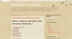 Desktop Screenshot of poemasypoetas.blogspot.com