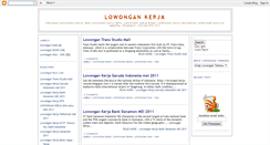 Desktop Screenshot of lowongan-kerja-resume.blogspot.com