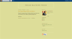 Desktop Screenshot of freakmachinepress.blogspot.com