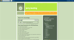 Desktop Screenshot of jerry-testing.blogspot.com