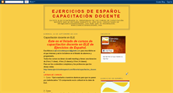 Desktop Screenshot of ejerciciosdeespanolcapacitacion.blogspot.com