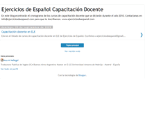 Tablet Screenshot of ejerciciosdeespanolcapacitacion.blogspot.com