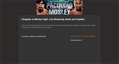 Desktop Screenshot of pacquiao-vs-mosleyfight.blogspot.com