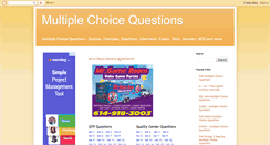 Desktop Screenshot of multiple-choice-questions.blogspot.com