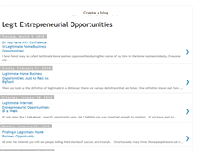 Tablet Screenshot of legitentrepreneurialopportunities.blogspot.com