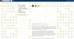 Desktop Screenshot of free-yoga-exercise.blogspot.com