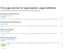 Tablet Screenshot of free-yoga-exercise.blogspot.com