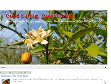 Tablet Screenshot of goodeatinggoodliving.blogspot.com