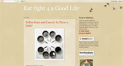 Desktop Screenshot of eatright4agoodlife.blogspot.com