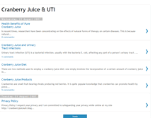 Tablet Screenshot of cranberryjuiceuti.blogspot.com