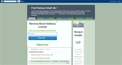 Desktop Screenshot of famous-email-ids.blogspot.com