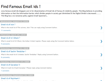 Tablet Screenshot of famous-email-ids.blogspot.com