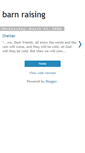 Mobile Screenshot of barnraising.blogspot.com