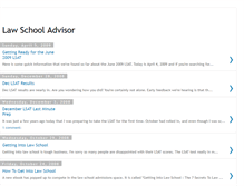 Tablet Screenshot of law-school-advisor.blogspot.com