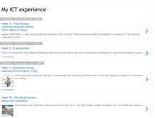Tablet Screenshot of myictexperience.blogspot.com