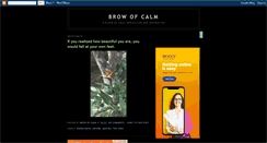 Desktop Screenshot of browofcalm.blogspot.com