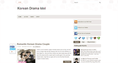 Desktop Screenshot of koreandramaidol.blogspot.com