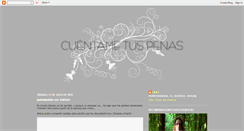 Desktop Screenshot of cuentametuspenas.blogspot.com