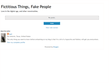 Tablet Screenshot of fictitiousthingsfakepeople.blogspot.com