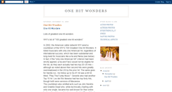 Desktop Screenshot of onehittwonders.blogspot.com