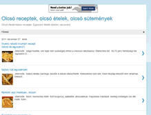 Tablet Screenshot of olcsorecept.blogspot.com