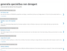 Tablet Screenshot of generaliaspecialibus.blogspot.com