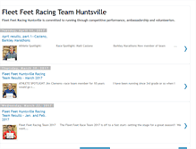 Tablet Screenshot of fleetfeetracinghuntsville.blogspot.com