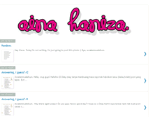 Tablet Screenshot of aina-haniza.blogspot.com