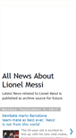 Mobile Screenshot of messi-news.blogspot.com