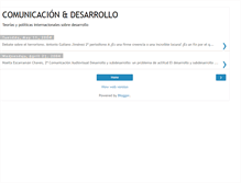 Tablet Screenshot of comunicacionydesarrollo.blogspot.com